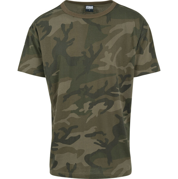 Urban Classics Camo Oversized Tričko Olive Camo 50648171