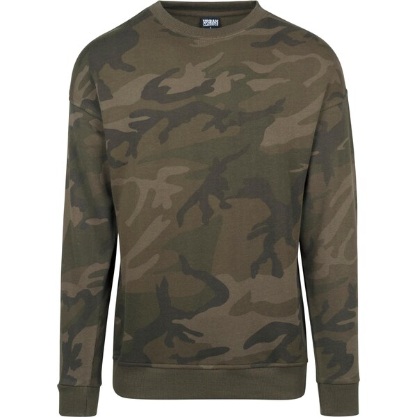 Urban Classics Pánska maskáčová mikina bez kapucne 50686279