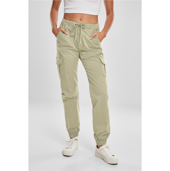 Urban Classics Womens high-waisted cargo jogging pants summerolive 61058181