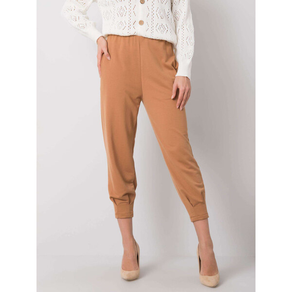 RUE PARIS Hnedé dámske tepláky 217-DR-25676.78P-brown 57947336