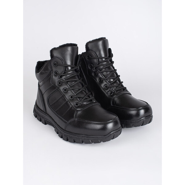 Shelvt Mens black winter insulated boots 64666477