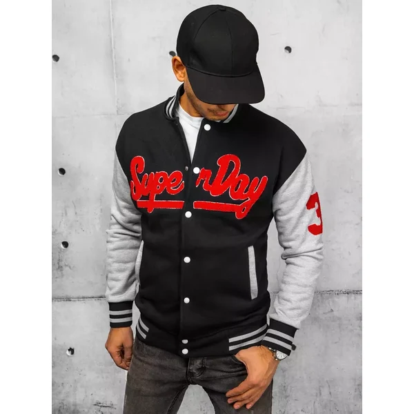 Pánska rozopínacia mikina Farba čierna DSTREET 50650163