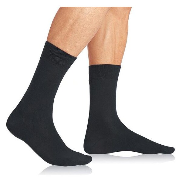 Bellinda COTTON COMFORT MEN SOCKS - Pánske ponožky - čierna 64668398