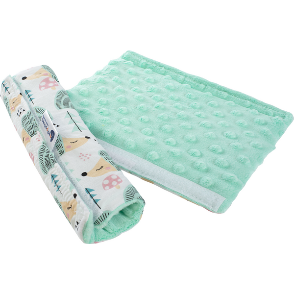 Medi Partners Cotton + minky car seat belt protector – Hedgehogs + 64668892