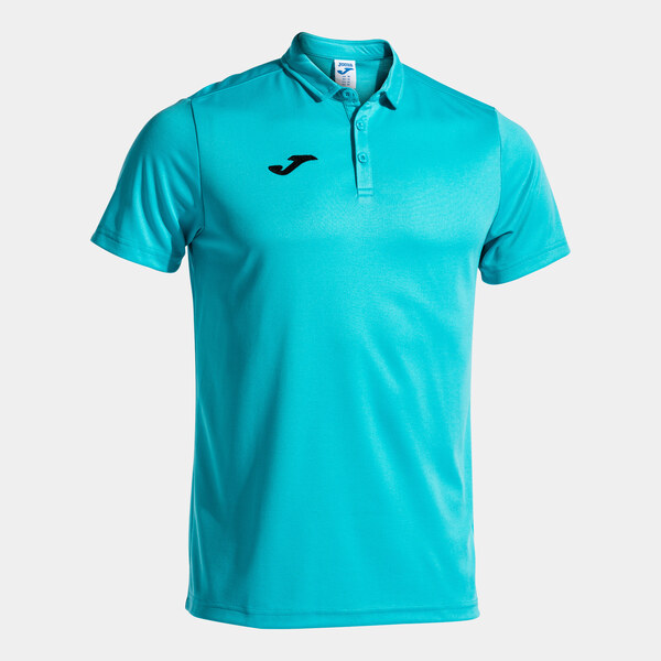 Mens Polo Shirt Joma Polo Shirt Hobby S/S Fluor Turquoise 64670266
