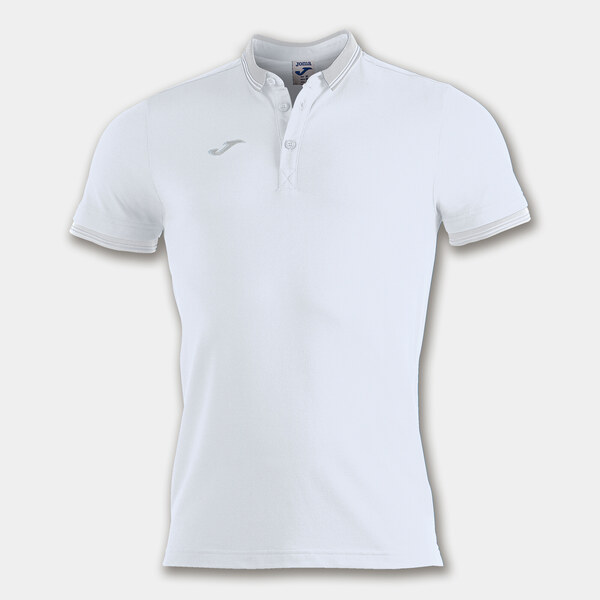 Mens polo shirt Joma Bali II white 64670283