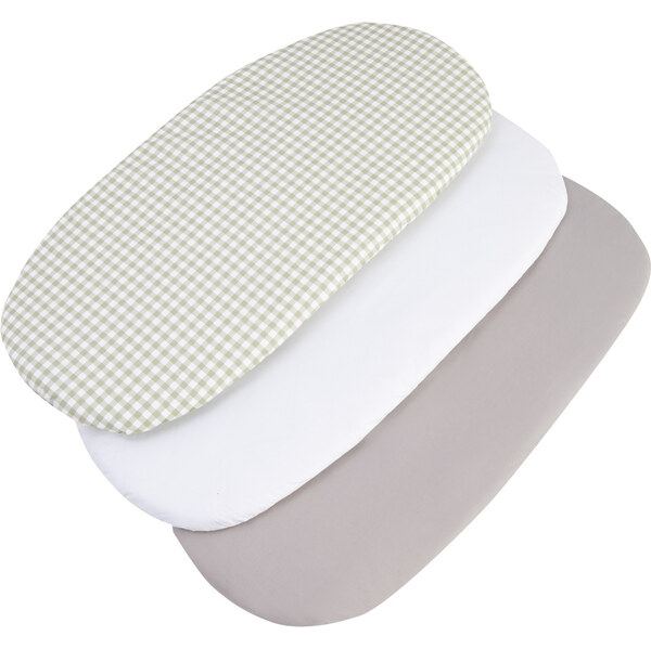 Medi Partners 3 – Pak – Fitted sheet for stroller – cotton – Check – 64670358