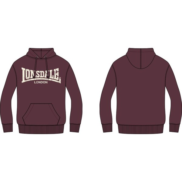 Lonsdale Mens hooded sweatshirt regular fit 64674080