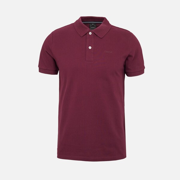Burgundy mens polo shirt Geox - Mens 64676148