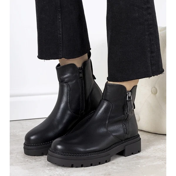 Gemre Black botki womens Victorine 64676357