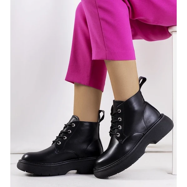 Gemre Čierny botki glans typ Solis 64676470