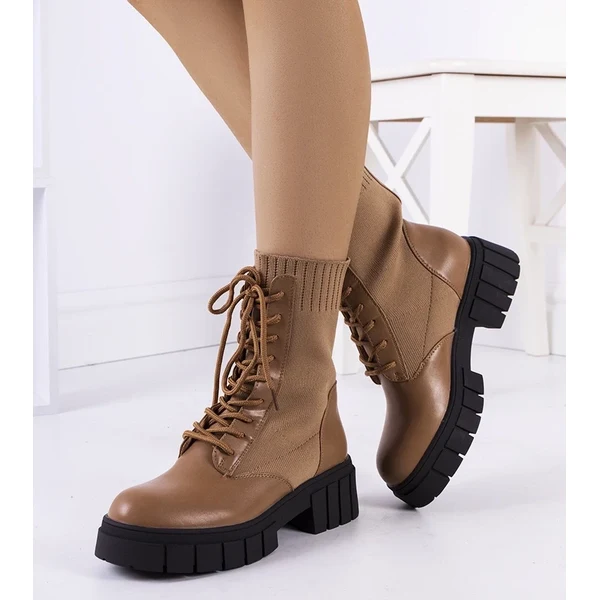 Gemre Hnedá botki s pružným zvrškom Ada 64676491