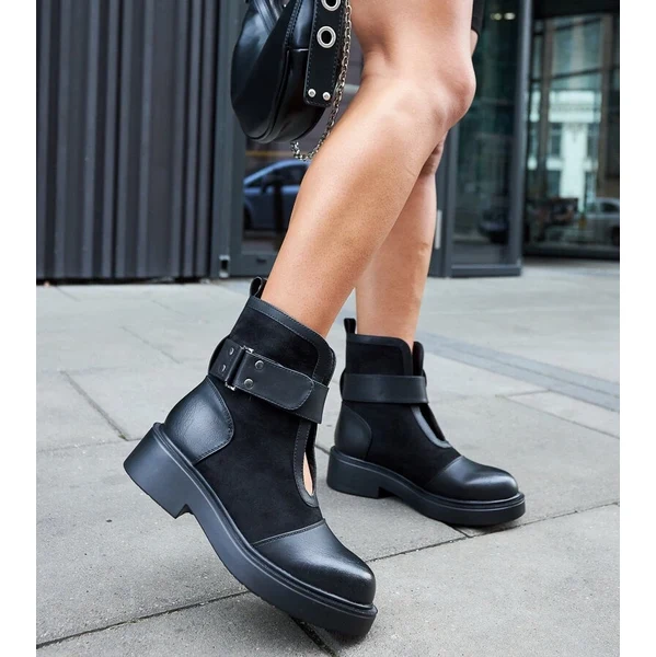 Gemre Black botki womens Elbika 64676510