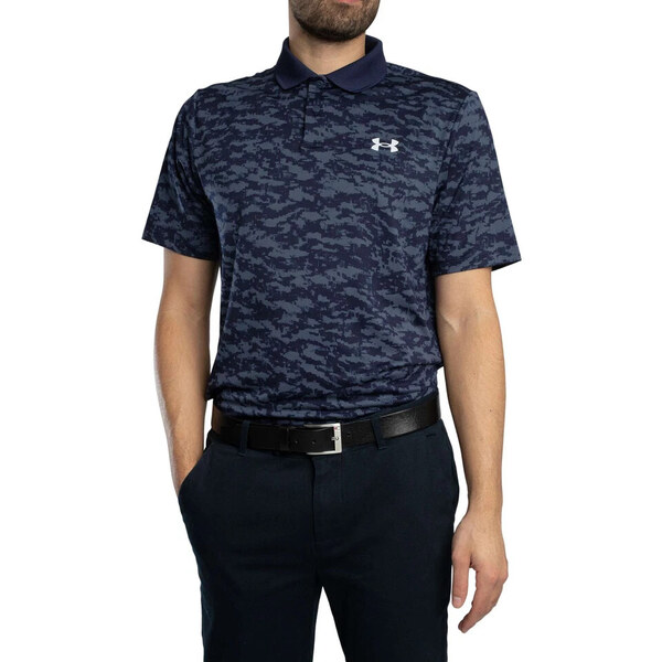 Mens T-shirt Under Armour Perf 3.0 Matchplay Printed Polo 64790018