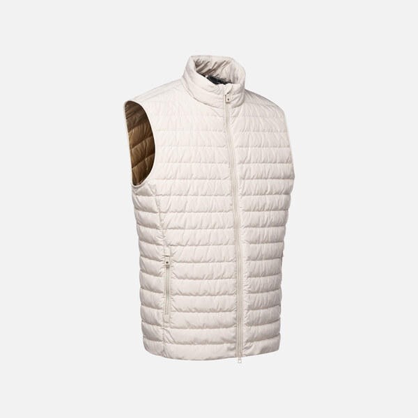 Cream mens vest Geox Warrens - Mens 64678008