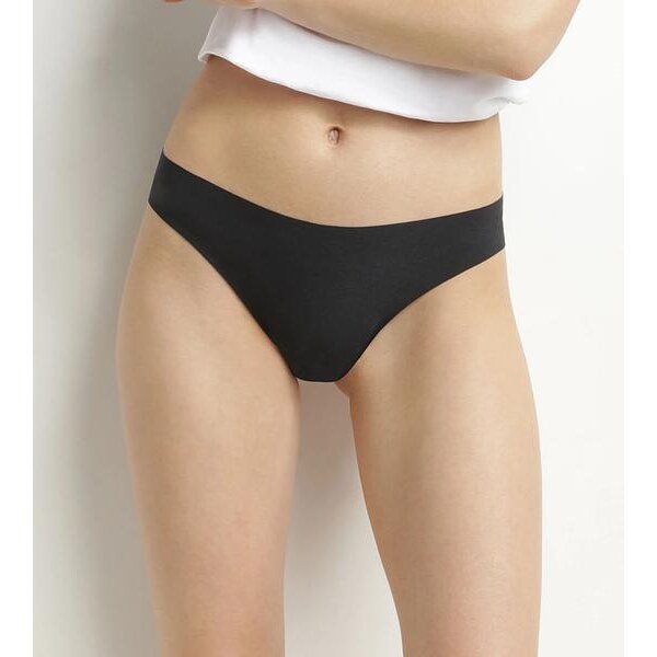 DIM INVISIBLE THONG - Dámske tangá - čierna 64678730