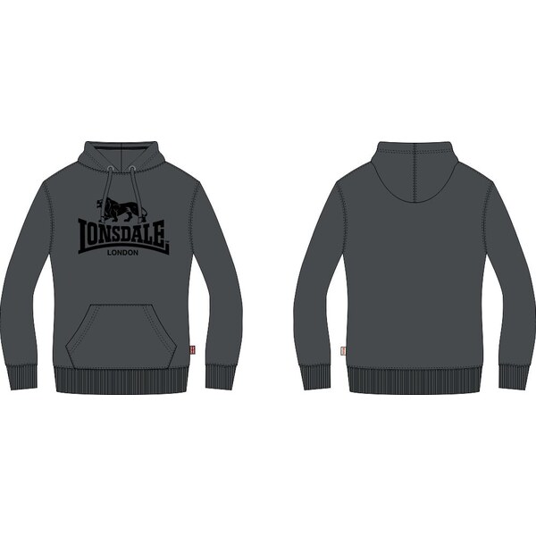Lonsdale Mens hooded sweatshirt slim fit 64678837