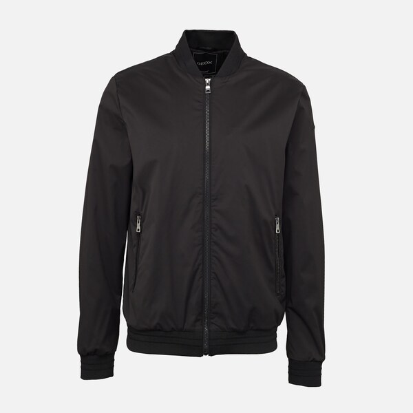 Black mens jacket Geox Avola - Mens 64678919
