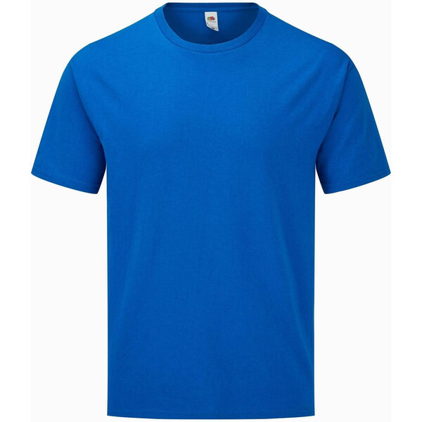 Mens Blue T-Shirt Iconic Classic Fruit Of The Loom 64679821