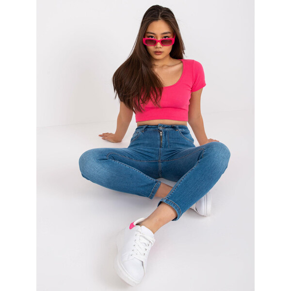 RUE PARIS Modré skinny rifle Antibes -RO-SP-PNT-N01.39X-blue 57951050