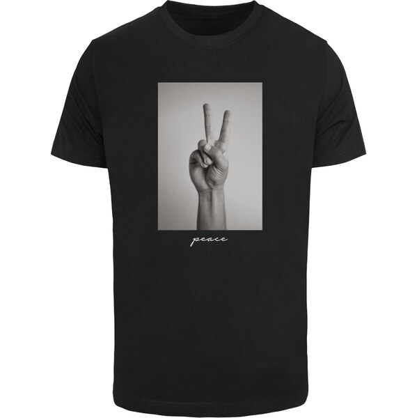 Mister Tee Black T-shirt with peace sign 50677113