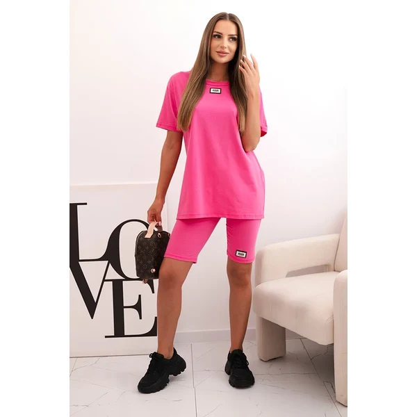 Kesi Włoski Dámska bavlnená súprava s krátkym rukávom a šortkami 64692642