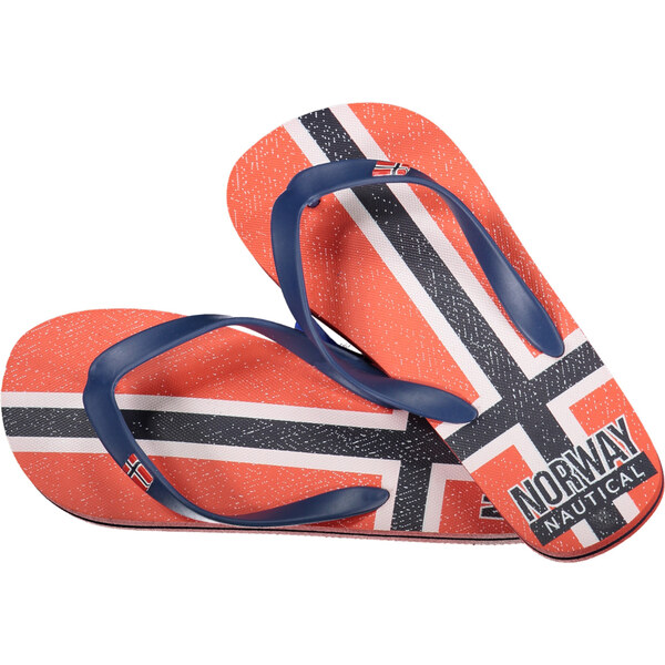 Pánske červené žabky Norway 1963 64702875