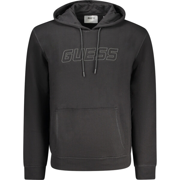 Čierna mikina GUESS JEANS s kapucňou 64703880