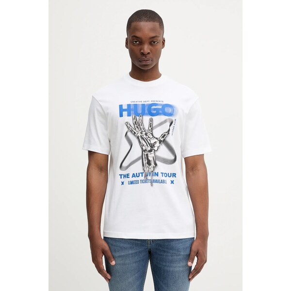 Bavlnené tričko Hugo Blue Nopix 64500525
