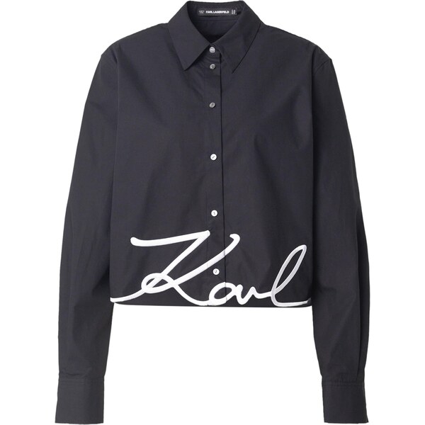 Karl Lagerfeld Blúzka čierna / biela 57456331