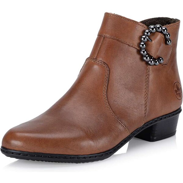 Dámska členková obuv RIEKER Y0797-24 hnedá W5 64490307