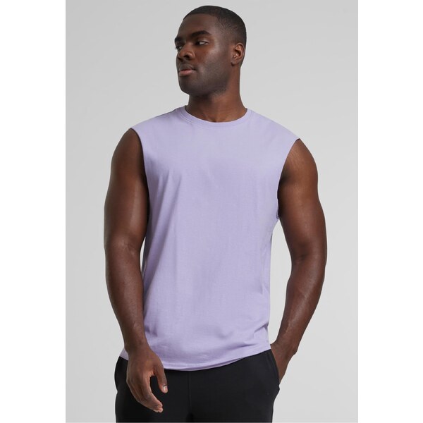 Urban Classics Mens Open Edge Sleeveless Tee Tank Top - lilac 50807218
