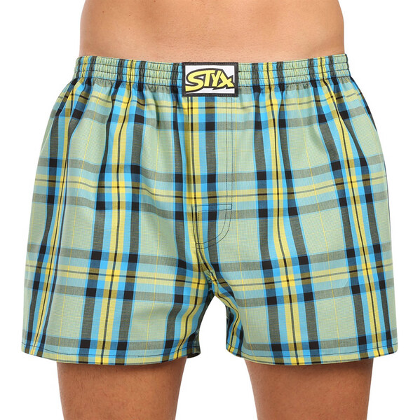 3PACK pánske trenky Styx klasická guma viacfarebné (3A110103) 64494994