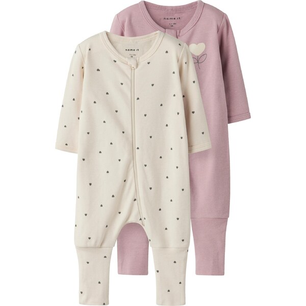 NAME IT Pyžamo svetlobéžová / tmavosivá / staroružová 64501135