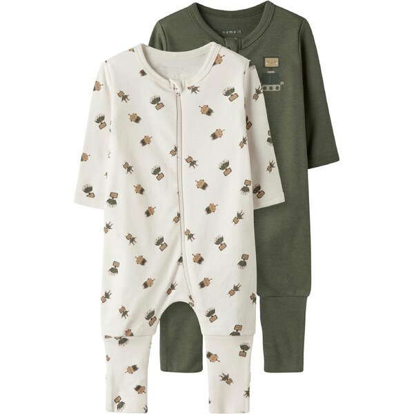 NAME IT Pyžamo krémová / farba ťavej srsti / olivová 64501139
