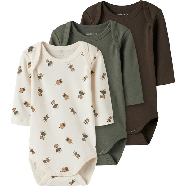 NAME IT Body béžová / krémová / hnedá / trstinová 64501140