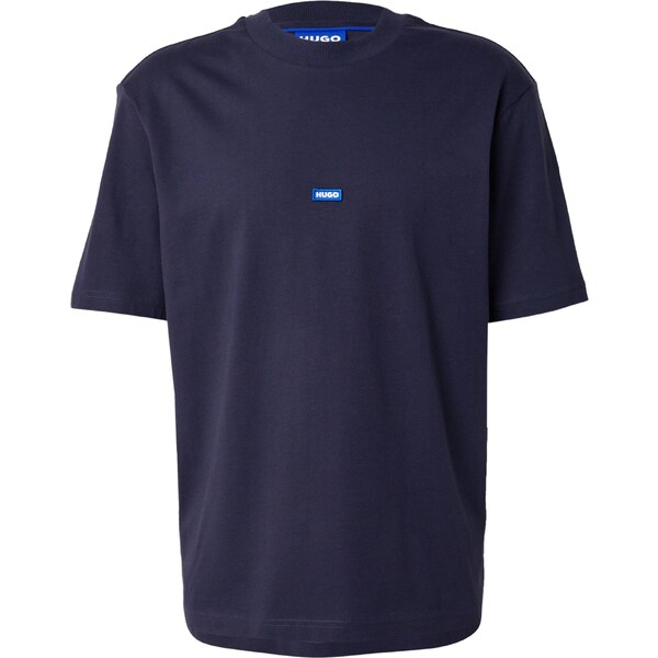 HUGO Tričko Nieros námornícka modrá / azúrová / biela 64501193