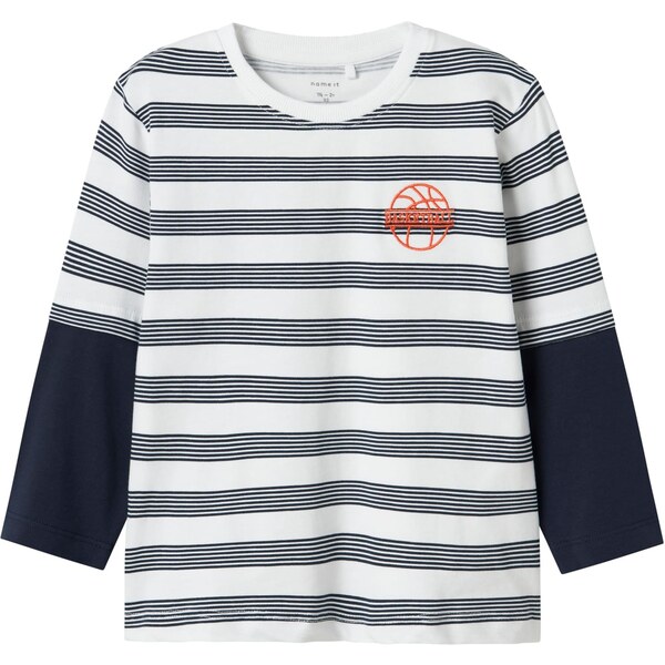 NAME IT Tričko NMMKOLBY námornícka modrá / biela 64501179