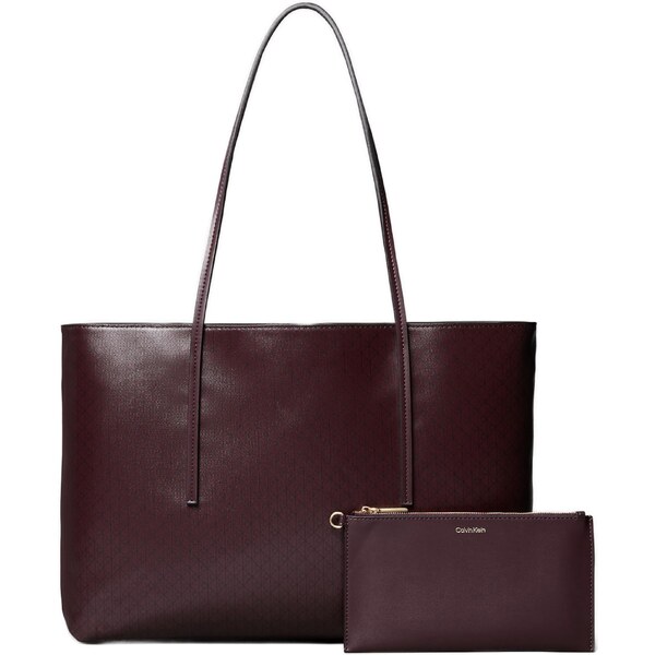 Calvin Klein Shopper vínovo červená / čierna 64501012