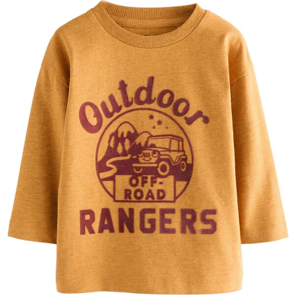 Next Tričko medová / burgundská 64500920