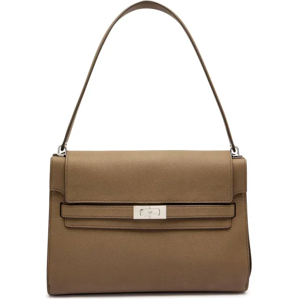 TORY BURCH Kožená kabelka na rameno Lee Radziwill Pebble 64496271