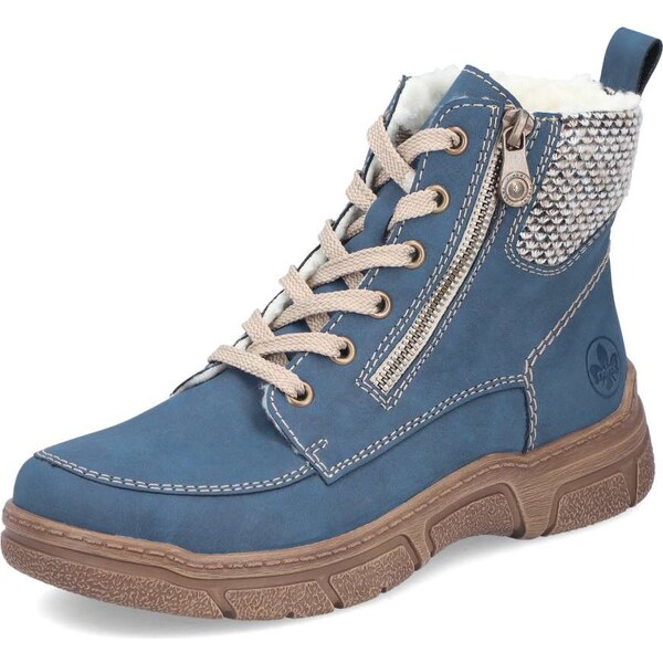 Dámska členková obuv RIEKER 72330-14 modrá W5 64501879