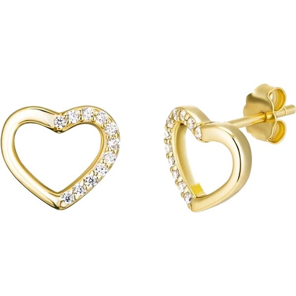 Preciosa Srdiečkové náušnice s kubickou zirkóniou True Love Royal 66587982