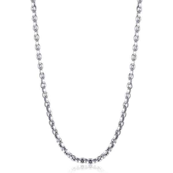 SAgapõ Výrazný oceľový náhrdelník pre mužov Ripple SRP28 66593387