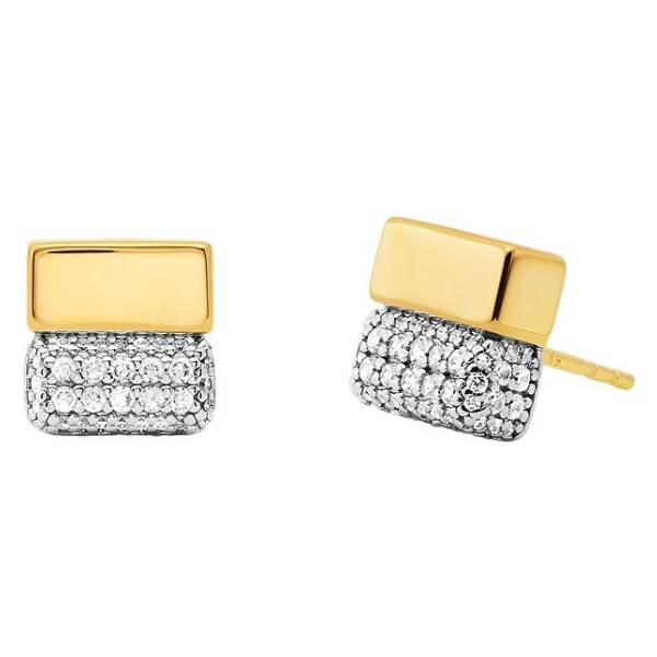 Michael Kors Originálne bicolor náušnice so zirkónmi Brilliance 66579524