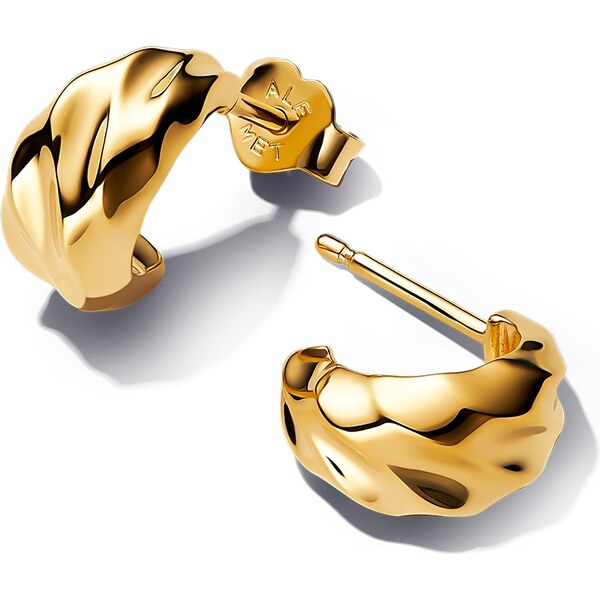 Pandora Pozlátené visiace náušnice Essence Shine 263873C00 66585142