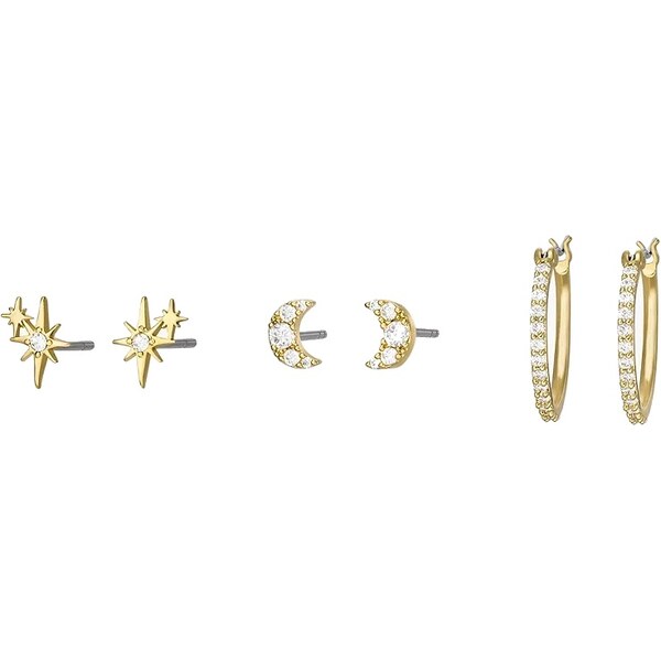 Fossil Pôvabný set pozlátených náušníc Moon JGFTSET1050 66592312