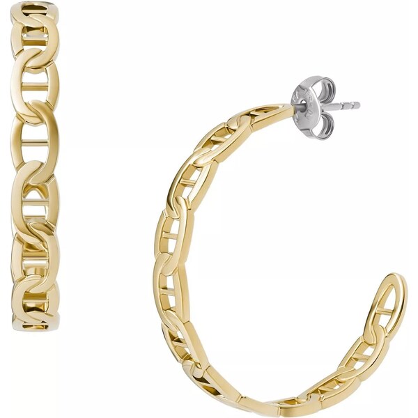 Fossil Pozlátené kruhové náušnice Heritage D-Link JF04781710 66593106