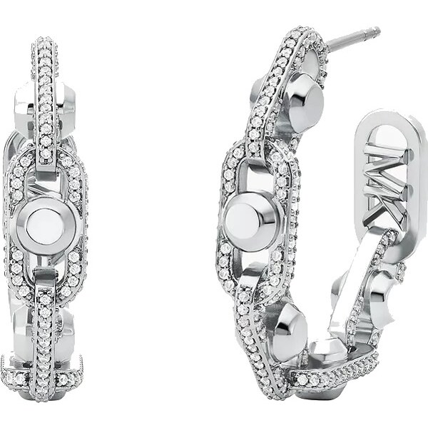 Michael Kors Kruhové náušnice s kubickými zirkónmi Astor Link 66584832