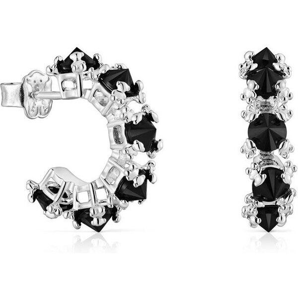 Tous Jedinečné kruhové náušnice s onyxom Color Pills 1004013100 66593702